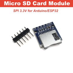 Micro-SD-Kartenmodul SPI 3,3V TF-Kartenanschlüsse NICHT Gelötet für Arduino ESP32 Datenlogger Speicher Shield Breakout Board DIY