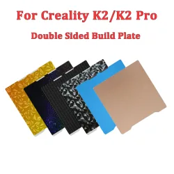 Für Creality K2/K2 Pro Bauplatte Doppelseitige Kaltplatte PEI PEO PET PEY Heizbett Federstahlblech Für K2/K2 Pro 3D-Drucker