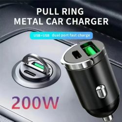 Mini verstecktes USB-Schnellladegerät Autoladegerät Zigarettenanzünder im Auto Qc3.0 Qc Pd 3.1A Pd Typ C Universal iPhone und Xiaomi Phone