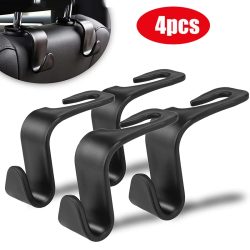 1/4Pcs Auto Kopfstütze Haken Aufhänger für Taschen Sitz Zurück Organizer Halter Clips Auto Verschluss Haken Auto Lagerung innen Zubehör