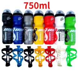 750ml Fahrrad-Trinkflasche für Mountainbikes und Rennräder, Outdoor-Radflasche, tragbar mit Flaschenhalter, Fahrradzubehör