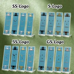 NH S Logo Neuer 3D-Metall-Logo-Aufkleber, geeignet für 27?30 mm flache Zifferblätter, vierfarbiger Aufkleber, Zubehör für die Modifikation von Uhren