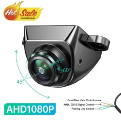 Auto-Rückfahrkamera CVBS AHD 1080P Full HD Rückfahrkamera 170° °   Weitwinkel-Nachtsicht-Fischaugen-Objektiv Rückfahrkamera für Autos