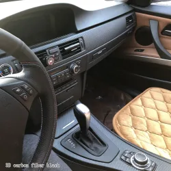 Carbon Faser für BMW 3er E90 2005-2012 Auto Film Innen Aufkleber Mittelkonsole Getriebe Armaturenbrett Luft Türgriff Lift Panel