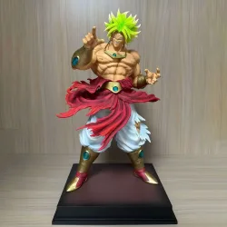 Dragon Ball Z Broly Anime-Figur GK Ssj3 Broli Super Saiyan PVC Actionfigur 21 cm/19,69 Zoll Statue Sammlungsmodell Spielzeug Geschenk