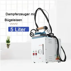 5-Liter-Dampfgenerator-Bügelsystem mit Bügeleisen- und Wassertankanzeige, industrielle Hochleistungs-Bügeleisen-Hängeflasche, 2250 W, 220 V