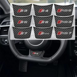 Auto-Lenkrad-Aufkleber aus Kohlefaser für
