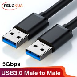 USB 3.0-Verlängerungskabel, USB-Stecker auf Stecker, 5 Gbit/s, schnelle Übertragung, Datenkabel, USB 3.0, für Computer, Laptop, auf mobilen Festplattenfernseher
