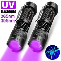 395/365nm UV Taschenlampe LED Uv Taschenlampe Zoombare Mini Ultra Violet Lichter Inspektion Lampe Haustier Urin Fleck Detektor Werkzeuge