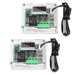 2/4PCS Temperaturreglermodul mit Gehäuse XH W1209 LED-Anzeige Digitales Thermostatmodul Wasserdichte NTC-Sonde -50 ~ 110 ?