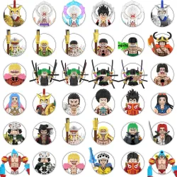 68-teiliges Neues Modell Luffy Zoro Nami Sanji Chopper Bausteine Mini-Actionfiguren Zubehör Halloween Weihnachtsgeschenk