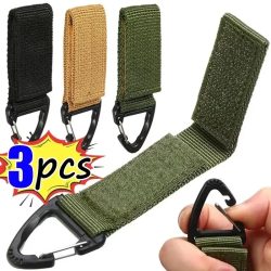 1/2/3Pcs Taktische Hängende Schlüssel Haken Clip Clamp Schnalle Nylon Gurtband Molle Gürtel Karabiner Outdoor Strap klettern Zubehör