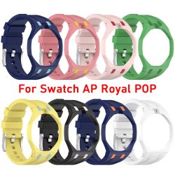Luxus-Modifikationsset für Swatch X AP Royal POP PC Uhrengehäuse + Silikonarmband Pocket Changer für Armbanduhrenzubehör