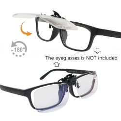 Flip Up Down Randlose Lupenlinse mit Clip +1,0 ~ +4,0 Ultraleichte Clip-Presbyopie-Brille Lesebrille