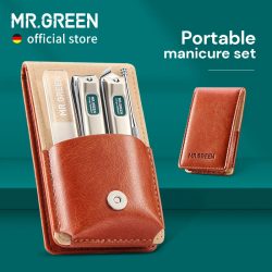 Mr. grün tragbare Maniküre Set Nagel knipser Reise werkzeuge Kit Edelstahl Geschenk box für Freunde oder Familie