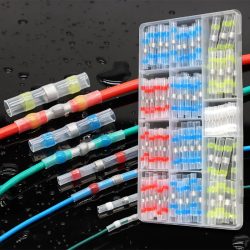 Lötverbinder-Set in Box, Schrumpfschlauch-Endklemmen, wasserdichte, isolierte elektrische Drahtverbinder