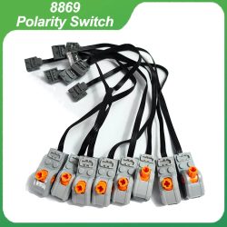 Neue technische Polaritätsschaltersteuerung 8869, Leistungsfunktionsteile für MOC-Bausteine für LED-Lichtleine 8870 und Motor