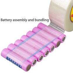 1 Rolle transparentes Faserband, das Modell-Lithiumbatterien, Kühlschränke und schwere Gegenstände stark fixiert. Fiberglasband