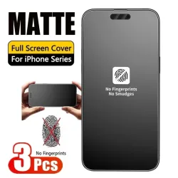 3er-Pack Anti-Fingerprint Matt Displayschutzfolie für iPhone 17 Pro Max 18 15 14 16 11 12 13 Mini XR X Xs 7 8 Plus Air Gehärtetes Glas