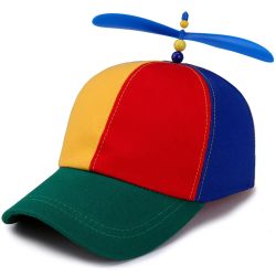 Bambus Libelle Regenbogen Sonne Kappe Lustige Abenteuer Papa Hut Snapback Hut Hubschrauber Propeller Design für Kinder Jungen Mädchen Erwachsene
