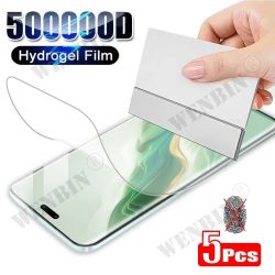 5 Stück Hydrogel-Folie für Honor Magic 8 7 6 5 Pro Lite 500 400 300 200 Pro Lite X9A X8A X8B X9 X8 Vollständiger Displayschutz