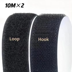 10M * 2 20/25/30/50mm Magic Tape Selbstklebender Klettverschluss Nylon Aufkleber Klettverschluss Adesivo Tape Nähen Kleber mit Kleber