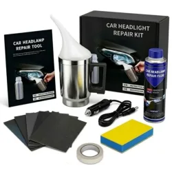 Scheinwerfer-Restaurations-Set 200ML Polymerisationsmittel Auto-Licht-Renovierungsmittel Kratzerentferner Scheinwerfer-Glas-Restaurierungs-Kit