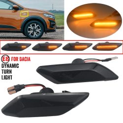 Für Dacia Sandero Stepway MK3 2021-2025 Dynamische Blinker Licht LED Seite Marker Fender Sequentielle Anzeige Lampe