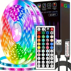 LED-Streifenlichter mit 44-Tasten-Fernbedienung, 1 m, 5 m, 10 m, 20 m, RGB-Band, LED-Wand, Zimmer für Zuhause, Schlafzimmer, Party, Dekoration, TV-Hintergrundbeleuchtung