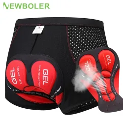 Newboler radhose atmungsaktiv mesh radfahren unterwäsche 5d gel pad stoßfest mtb bike shorts man shorts