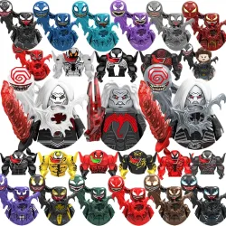 2026 World Legends Bausteine Venom Knull Minifiguren Anti-Venom Minifiguren Spielzeug Bausteine Geschenke für Kinder und Erwachsene