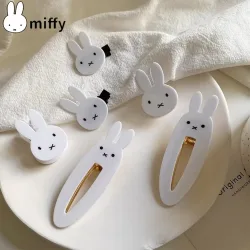 Nette Miffy Kawaii Ins Haar Dekoration Clip Prinzessin Pony Clips Süße Kühle Kaninchen Y2K Persönlichkeit Kopfbedeckung Student Mädchen Geschenke
