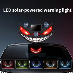 Neue beliebte Devil's Eye Solar-Ladelampe mit dynamischem LED-Licht, mehrere Modi, Warn- und Dekorationslicht ohne Verkabelung