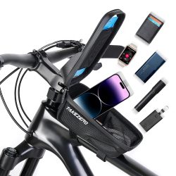 Fahrrad tasche wasserdichte Touchscreen-Fahrrad tasche Fahrrad front Handy halter Tasche 4,7-6,8 Zoll Handy hülle Fahrrad zubehör