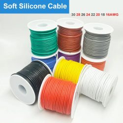 Weiches Silikon-Verbindungs kabel 16awg 18awg 20 22 24 26 28awg 30awg 0,08mm verzinnter Kupferdraht für Heimwerker-, Automobil-und Stromkabel