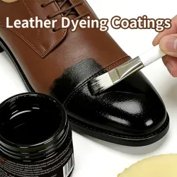 Lederfarbenerneuerungsbalsam, braune Lederfarbe für Schuhe, Möbel und Taschen (30g)
