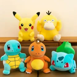 20CM Pokemon Plüsch Pikachu Puppen Kawaii Anime Pokémon Pichu Kurze Stofftiere Niedlichen Cartoon TOMY Pokemon Kinder Geburtstag Geschenk
