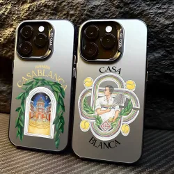 Heißer Casablanca Telefon Fall Für iPhone 17 16e 16 15 14 13 12 11 mini Pro Max X XR XSMAX 8 7 Air Plus Anti Fall Matte Zurück Abdeckung
