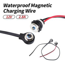 2,8 A 12 V Schaltung Magnetische Lade Anschluss Kabel Wasserdicht Männlich Weiblich Anti Kurzen Magnetischen Kopf Datum Draht für Tragbare ersatz