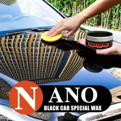 Farienne 55g schwarzes Autowachs, Nano-Polierpaste, Kratzerreparatur & hydrophobe Beschichtung für den Schutz schwarzer Lackierung