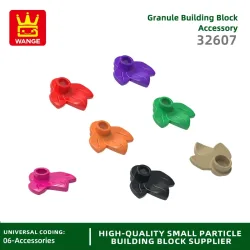 Wange 438 Stück/Set 32607 3-Blättriges Pflanzenblatt 1x1 Runder Baustein Moc Farbiges Zubehör Kompatibel mit Brick DIY Kinderspielzeug