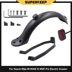 Kotflügel Für Xiaomi Mijia MI M365 1S M187 Pro E-Scooter Reifen Splash Kotflügel mit Hinten Rücklicht Zurück schutz schraube Linie