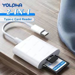 USB-C-Speicherkartenleser Typ C zu SD-TF-Adapter für iPhone 15 Huawei Xiaomi SD-TF-Kartenleser Datenkonverter für Kamerakarten