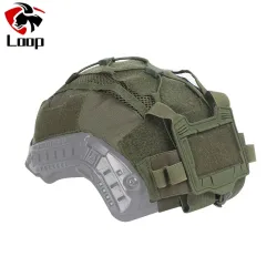 Taktisches Helmüberzug-Set für maritime Helme, NVG-Batterietasche, Jagd-Hybrid-Netzabdeckung für Bump- und ballistische Helme