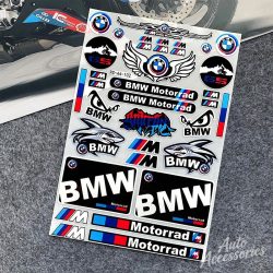 Reflektierende PVC-Aufkleber für BMW Motorrad GS-Serie M Power Motorsport, wasserdichte Aufkleber für Motorradhelm, Laptop-Zubehör