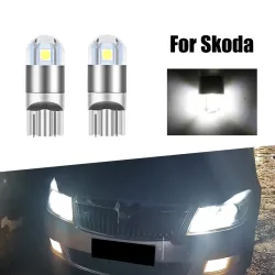 APMATAUTO, 4x LED-Positionsleuchten W5W T10 Canbus für Skoda Fabia MK1 MK2 MK3 Felicia Superb Octavia 1 2 3 A5 A7 Rapid Yeti Karoq