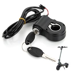 12V-72V E-Bike Zündschloss 2-Draht Zündschalter mit 2 Schlüsseln für Super 73 für Ridstar Q20 Elektro E-Scooter Universal