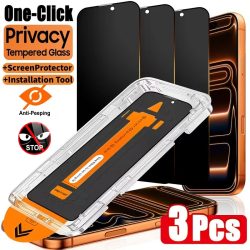 Oleophobe Beschichtung Staubfrei Einfache Installation Sichtschutz-Displayschutzfolie für iPhone 17 11 12 13 14 15 16 Pro Max XR X XS 16 Plus