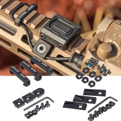 Arson Machine 3-teiliges M-LOK-Schalterkabel-Clip-Kabelführungssystem für M300 M600 PEQ-15, taktisches Lichtkabelmanagement, Picatinny-Schiene