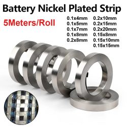 5M/Rolle Nickelstreifen für 18650 Batteriezellen-Schweißen - Kompatibel mit Punktschweißgeräten, für DIY-Akkupacks